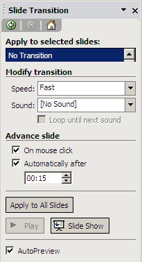 PowerPoint - Slide Transitions